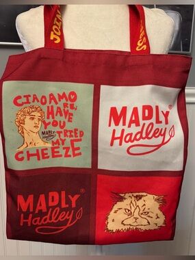 Madley Hadley Fun Pop Art Canvas Colorful Tote Bag Join The Madness